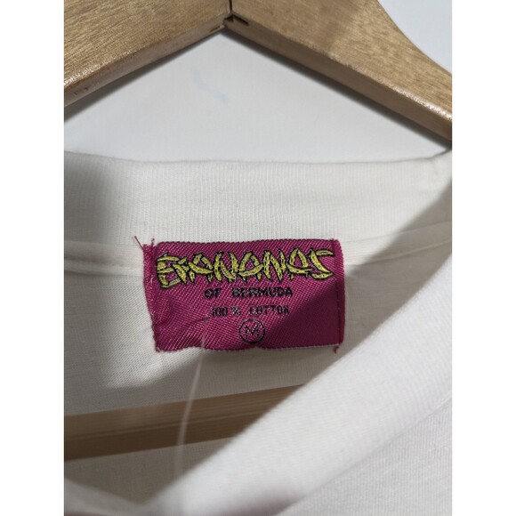 Bananas Of  Bermuda Vintage Fish Graphic T Shirt Single Stitch Medium Unisex NWT - Picture 4 of 8